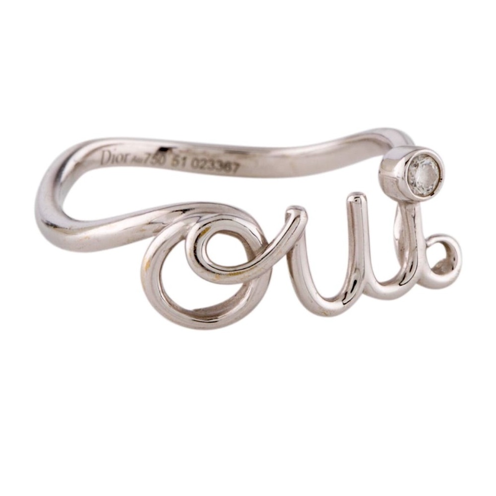 Dior OUI ring with diamond 18k ~GORGEOUS~
